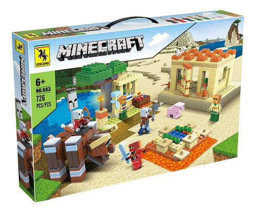 Minecraft Juego De Bloques Construcción Con Led Para Niños