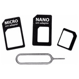 Adaptador Nano Micro Chip Sim Celular 3 En 1 Clip 