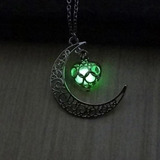 Collar Luna Luminosa Glow In The Dark Moon Envio Gratis