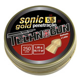 Chumbinho Sonic Gold 5.5mm Penetração C/ 250 Un - Technogun