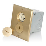 Leviton 25349-fba Receptáculo Dúplex Para Montaje En Suelo (