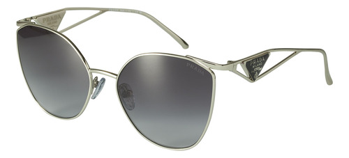 Prada Spr 50zs 1bc-09s Irregular Sunglasses Silver Gray