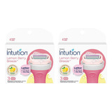 Schick Intuition Lemon Renewing Moisture - Cartuchos De Repu