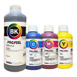 Tinta Pigmentada C5000 Gx7010 1 Litro Black +3x250ml Color