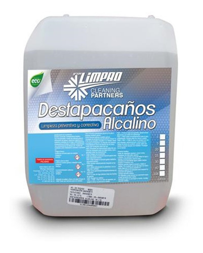 Líquido Destapa Caños / Coladeras Limpro®, Alcalino, 5 Litro