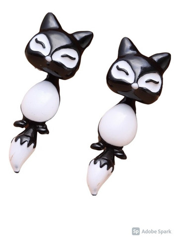 Aretes Mujer Forma Gato Super Exclusivos Hipoalergenico X 3