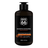 Shampoo De Barba Carvão Ativado Route 66 Viking 250 Ml