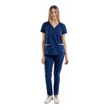 Ambo Medico Mujer Spandex Terzo Diseño Liso Marino Spx