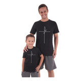 Kit 2 Camisetas Tal Pai Tal Filho Gospel Moda Evangelica Fé