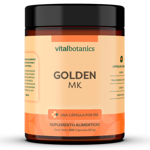 Golden Milk Suplemento Leche Dorada 120 Caps | Vitalbotanics Sabor Golden Milk Caps