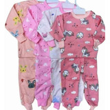 Pijama De Niña Pack 3 Invierno Con Polar  10 ,12 ,14 ,16 