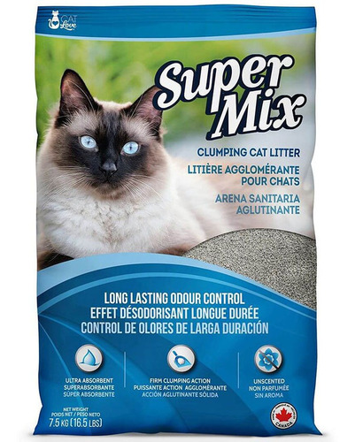 Arena Sanitaria Para Gatos Super Mix 7.5kg