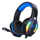 Auriculares Para Juegos Con Cancelación De Ruido Fachixy Color Azul Fc100