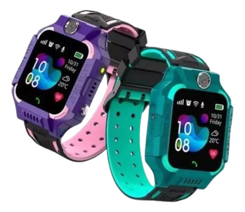 Relógio Smartwatch Inteligente Infantil Kids Rastreador Top Caixa Verde