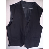 Chaleco Hombre Fino Casimir Negro,talle 56/8excel Calidad.