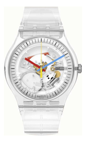 Reloj Swatch So29k100 Clearly New Gent A.oficial