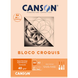 Bloco Papel Canson Croquis A2 Papel Manteiga 40g 50 Folhas