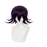 Peruca De Cosplay, Peruca Ouma Kokichi, Peruca Curta Preta