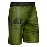 Shorts Nogi Bjj Let's Roll - Mma Green