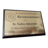 Placa: Premio/reconocimiento/profesion Similmetal 17x12 Cm.