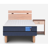 Cama Cic Smart 1,5 Plazas Con Base, Respaldo Y Velador