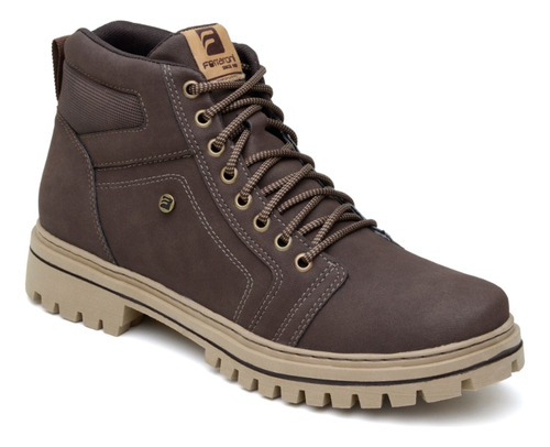 Coturno Estilo Moderno E Casual Bota Couro Sintético