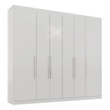 Guarda Roupa Valencia Casal 6 Portas 6 Gav. Cor Branco