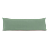 Fronha Body Pillow Toque Acetinado 40cmx130cm Altenburg 1pç Verde Granito