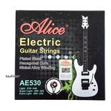 Cuerdas Guitarra Eléctrica Alice Set 6 Cuerdas 10-46 Níquel