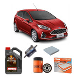 Kit 4 Filtros Y Aceite Motul 5w30 X4 Ford Fiesta Kinetic