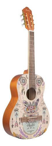 Guitarra Criolla Tamaño 4/4 Bamboo Gc-39 Indie Con Funda Color Naranja Material Del Diapasón Nogal