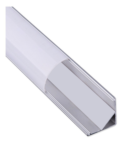 Perfil De Aluminio Difusor Curvo Cinta Led Esquinero 16x16mm