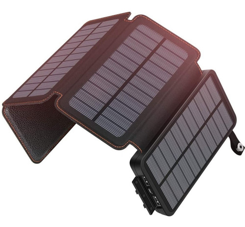 Power Bank Solar Cargador De Batería Portátil 20000mah 2 Usb
