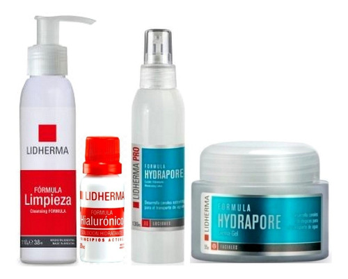 Lidherma Kit Antiage Y De Limpieza Con Hialuronico Piel Seca