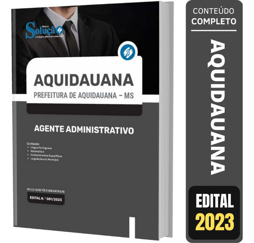 Apostila Agente Administrativo Prefeitura Aquidauana Ms