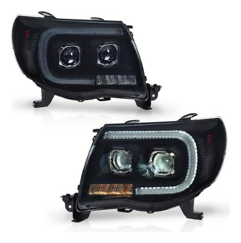 Proyector Led Naranja Para Toyota Tacoma 2005-2011