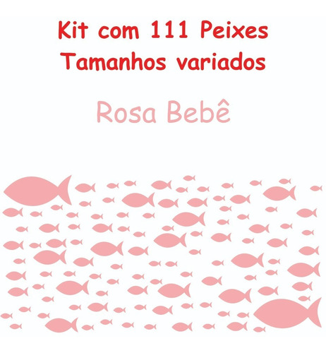 111 Adesivos Decoração De Parede Peixes Tamanhos Variados