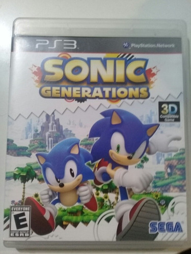 Sonic Generations Ps3 Mídia Física 