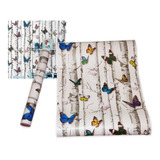 Papel Mural Pvc Mariposas Pack 3 Rollos