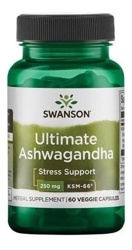 Ashwagandha Ultimate Ksm-66 60 Caps Alta Pureza Envio Gratis