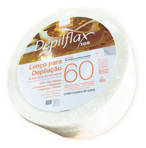 Papel Para Depilação Lenço Depilatorio Depilflax 60 Metros