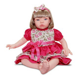 Boneca Estilo Reborn Baby Kiss Loira - Sid-nyl