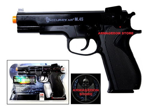 Pistola M 45 Enforcer Metal Slide 6mm Spring Airsoft Beretta