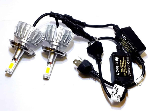 Kit Par Super Led H1 H3 H7 8000k 6000 Lumens Ultra Led 12v