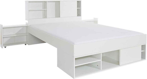 Cama Box Moderna 2 Plazas  Dormitorio Habitación Cmm-202