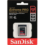 Cartão Memória Sandisk Cfexpress 256gb Extreme Pro Type B