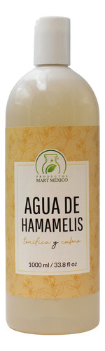 Agua De Hamamelis - Tónico Facial 1000 Ml Tipo De Piel Piel Mixta A Piel Grasa