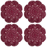 8 Inch Doilies Crochet Round Lace Doily Handmade Placem...