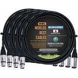 Cable Para Micrófono: 4 Unidades - Cable De Micrófono Balanc