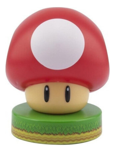 Lampara De Noche Icono De Toad Mario Bros Luz Decorativa